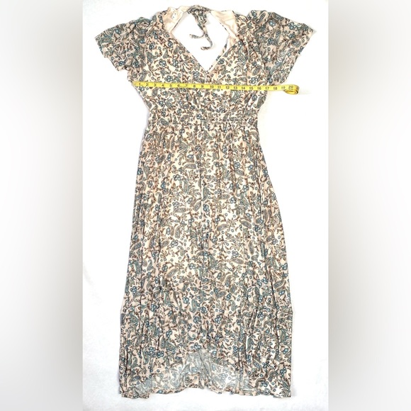 Maurices Women's Mirablis Cream Floral Maxi Dress Flutter Sleeves Size M NWT - Picture 9 of 15